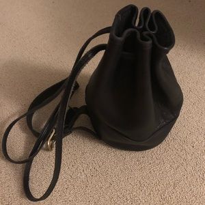 Coach leather bucket bag